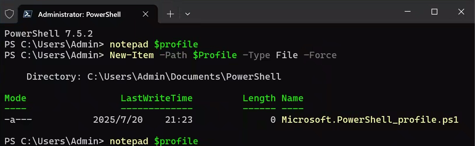 Profile 文件打开